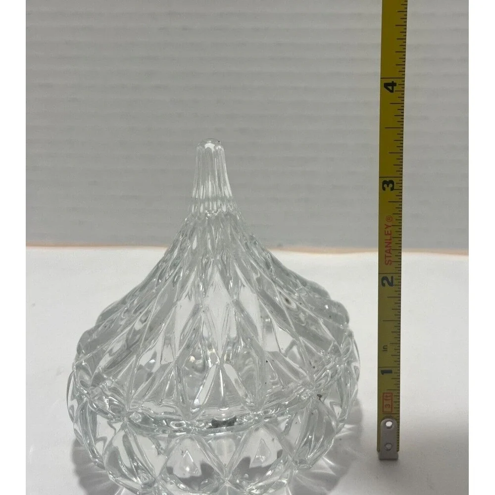 1998 Jonal?‎ Crystal Hershey's Kisses Lidded Trinket Box Candy Dish 3